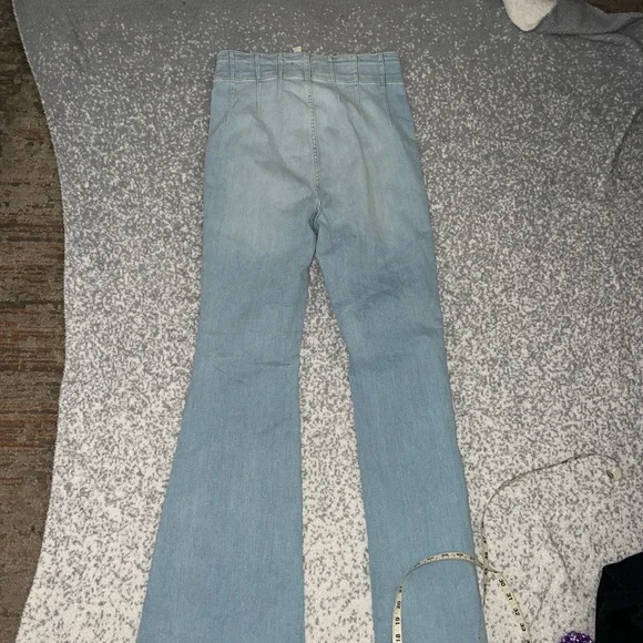 We The Free Libre Wide-Leg Jeans Light Blue Size 31 - Picture 13 of 15